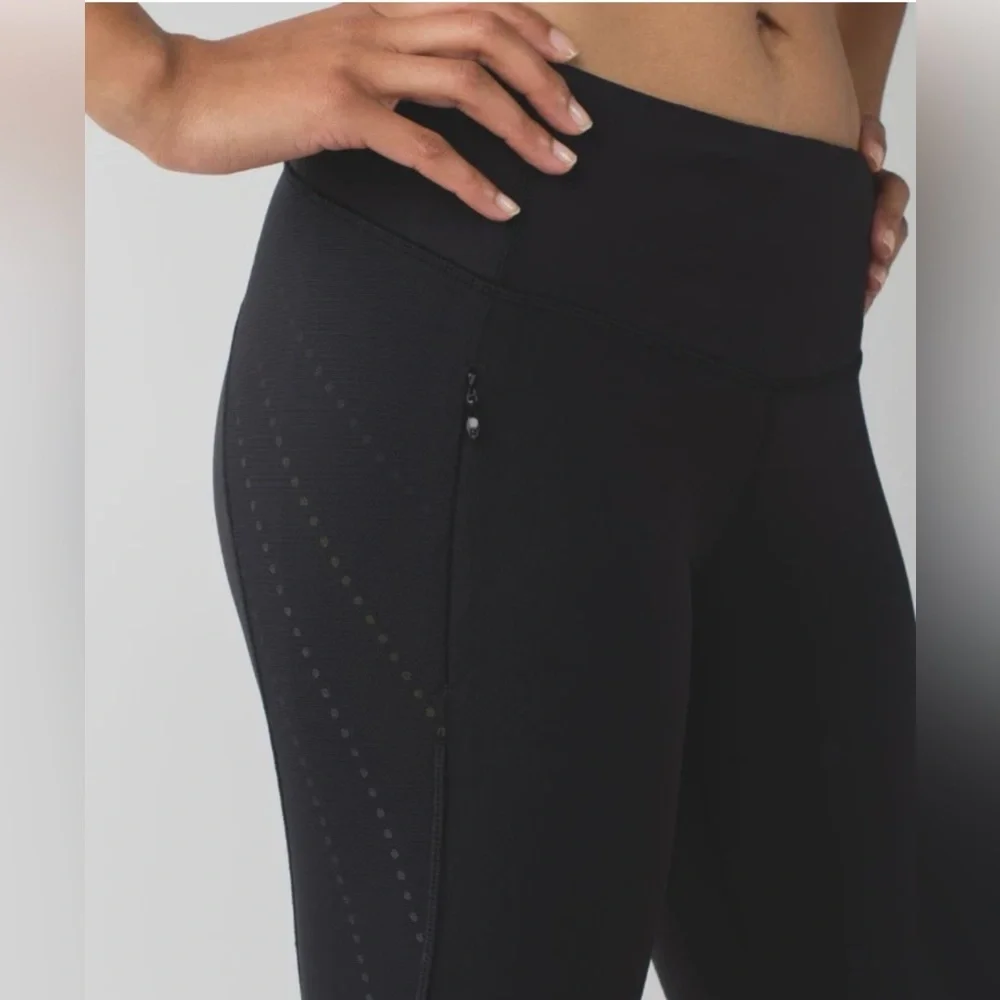 Lululemon Athletica Stop At Nothing Crop Leggings in Black Size 4 Tag Removed